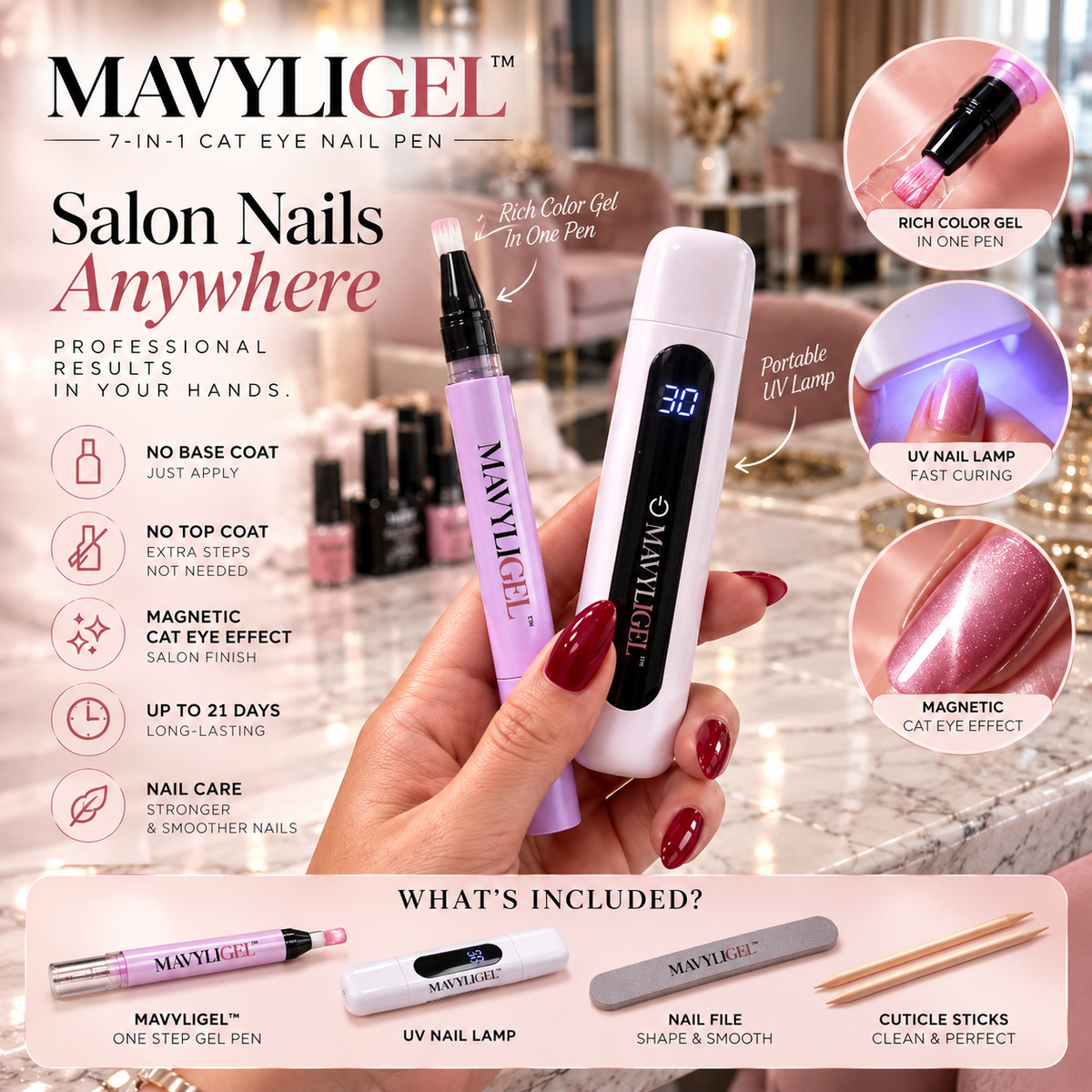 MAVYLIGEL™ 7-in-1 Cat Eye Nail Pen